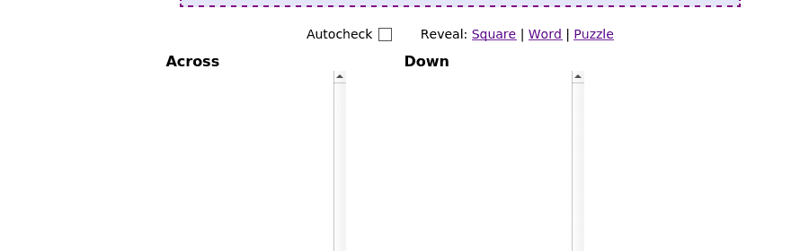 Crossword — Mini #568