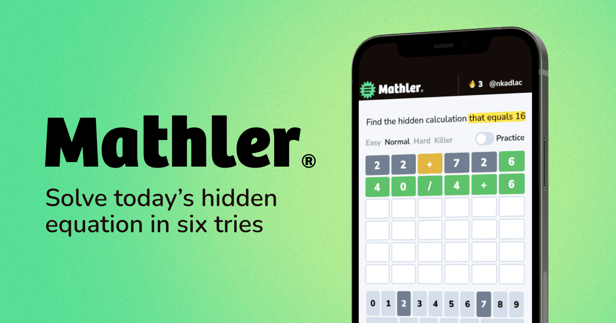 Mathler – Daily Math Puzzle Game