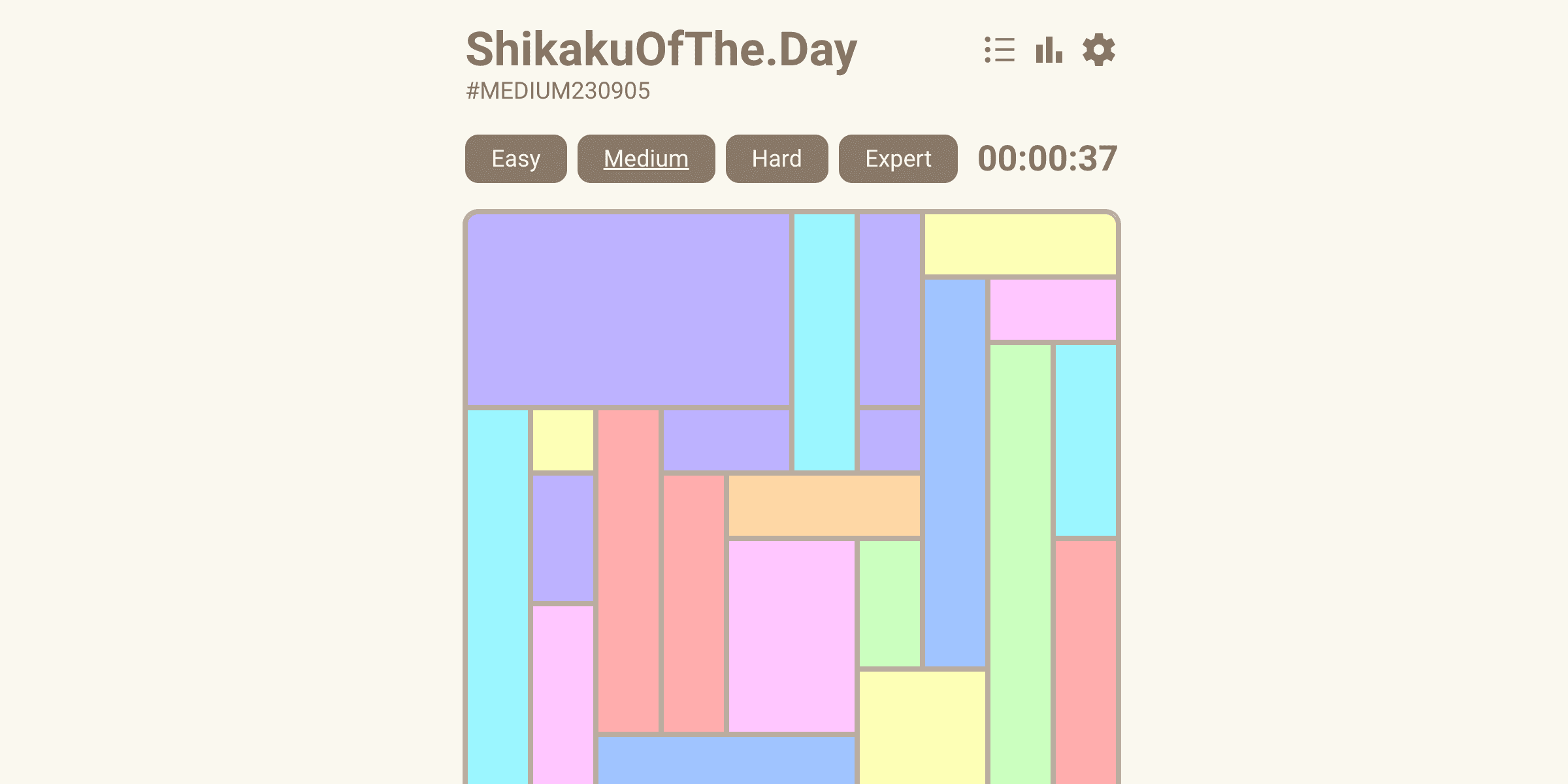 Daily shikaku puzzles | ShikakuOfThe.Day