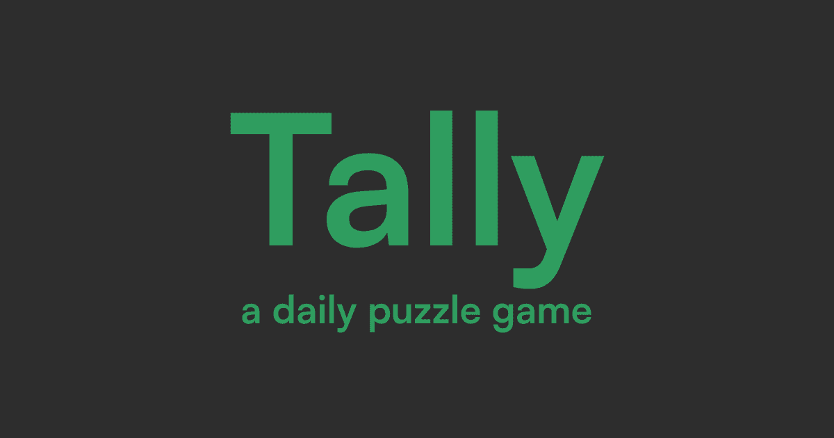 Tally - A Daily Numbers Puzzle Game