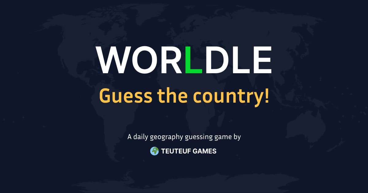 Worldle - Guess the Country