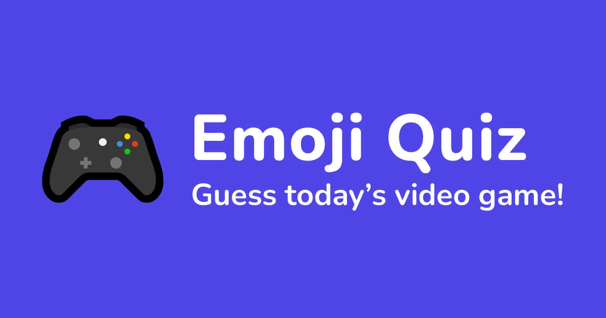 Guess the Game - Emoji Quiz